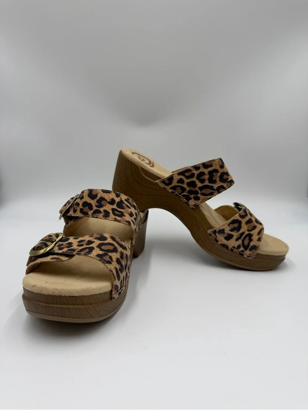 NEW Dansko Leopard Sophie Suede Sandals 37